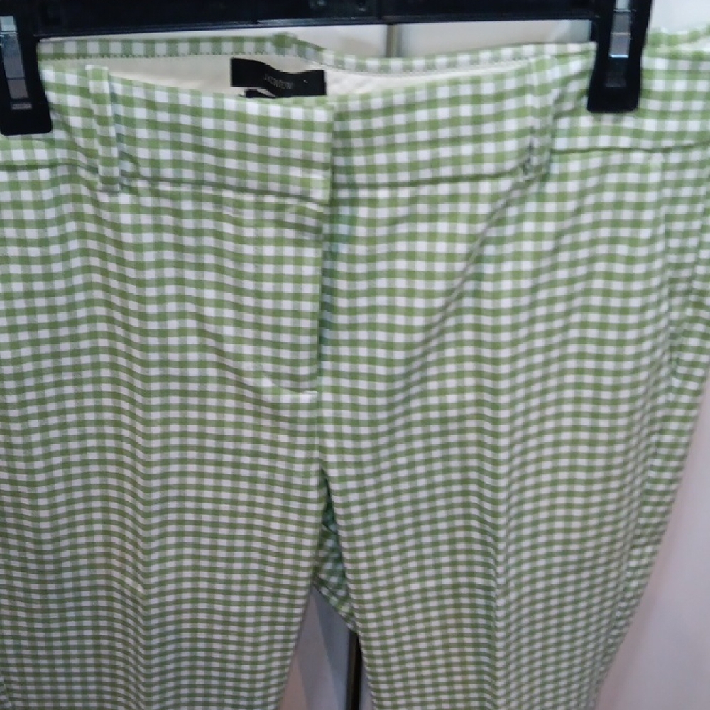 J. Crew Green Checkered Ankle Pants - Picture 11 of 11